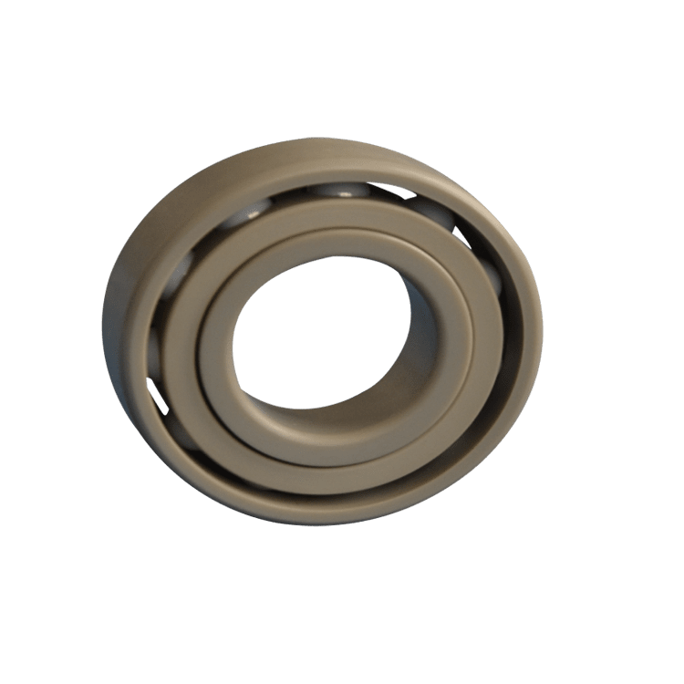 PEEK Plastic Angular Contact Ball Bearing PEEK/ ZRO2/ PEEK