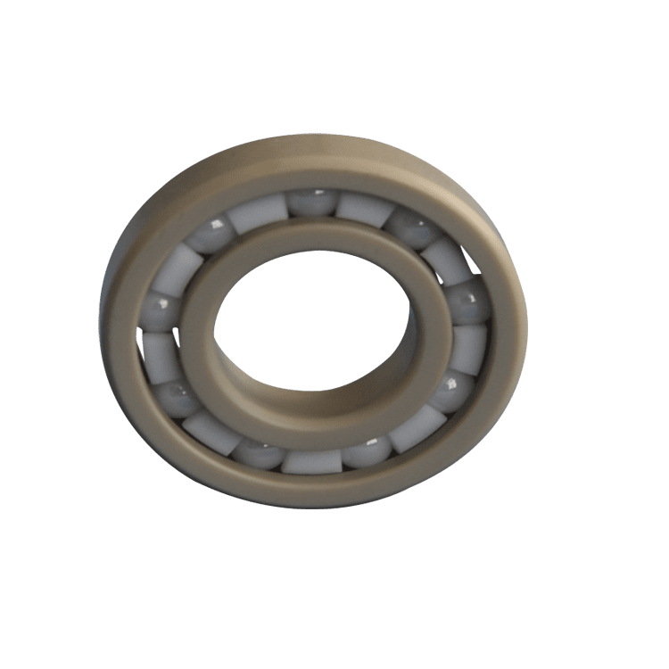 PEEK Plastic Deep Groove Ball Bearing PEEK/ ZRO2/ PTFE