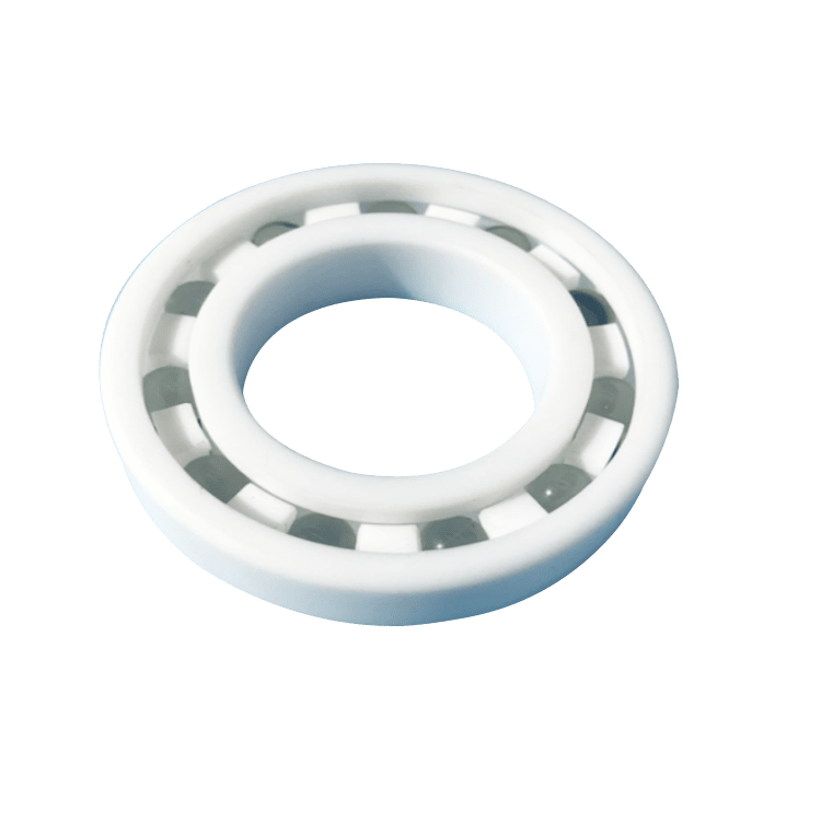 PTFE Anti-Corrosion Plastic Deep Groove Ball Bearing PTFE/ PTFE/ GLASS