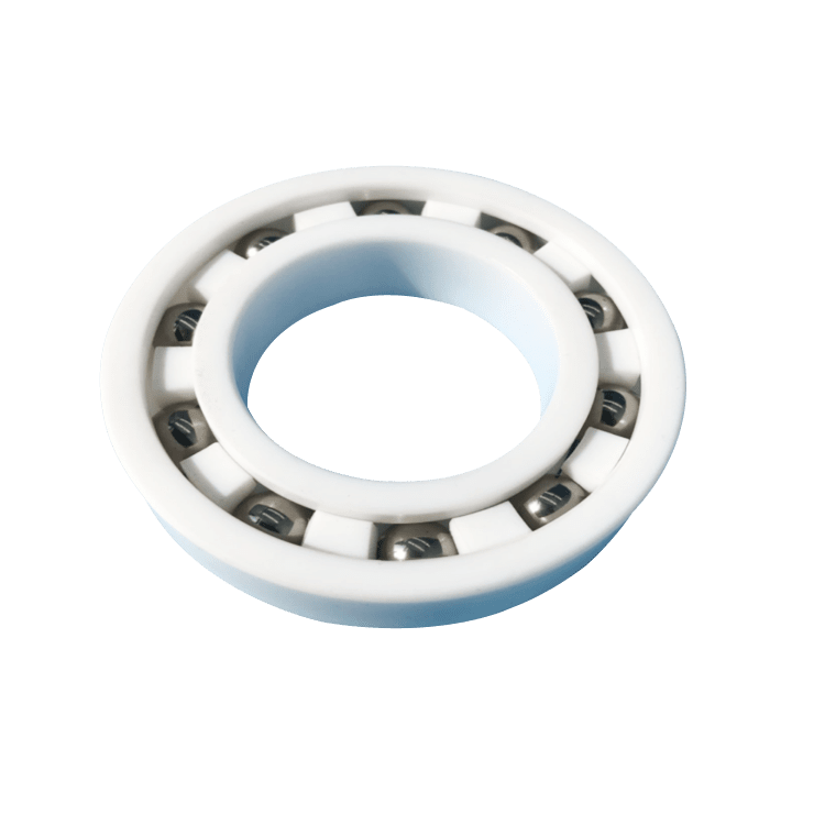 PTFE Anti-Corrosion Plastic Deep Groove Ball Bearing PTFE/ PTFE/ SI3N4