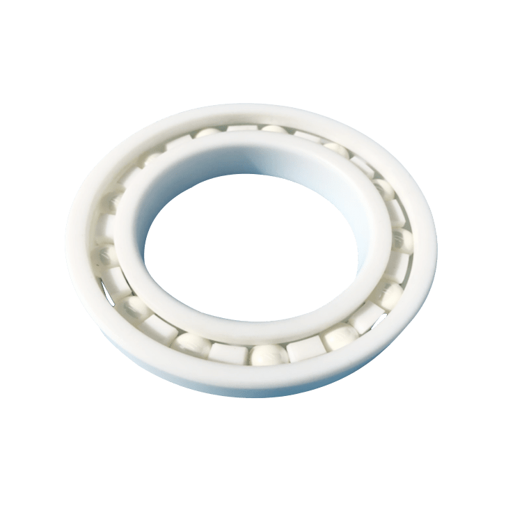 PTFE Anti-Corrosion Plastic Deep Groove Ball Bearing PTFE/ PTFE/ ZRO2